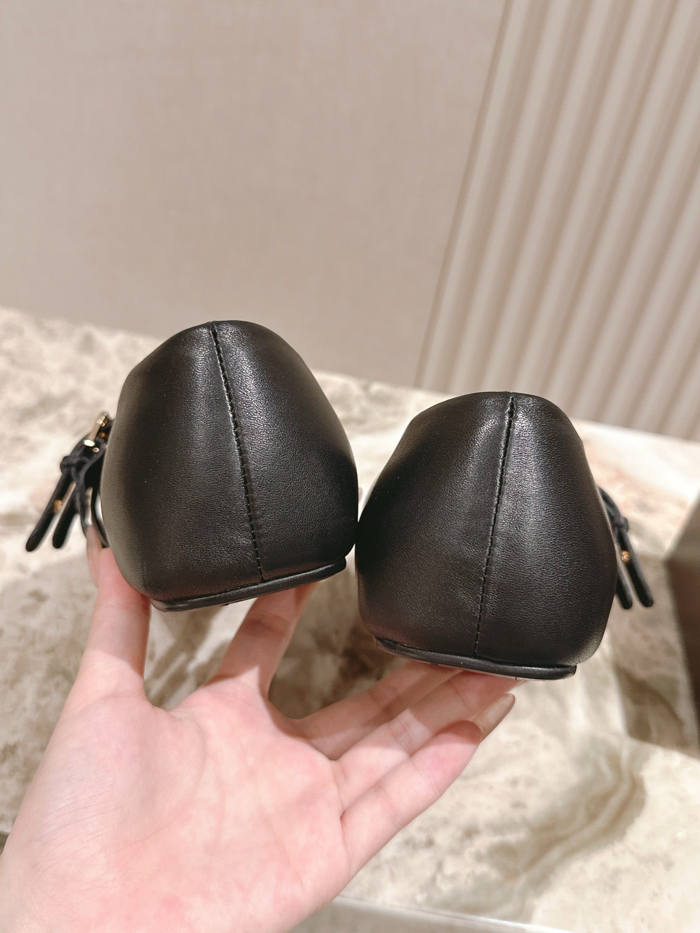 ALAIA MARY JANE 25S IN BLACK LAMBSKIN WITH SILVER HARDWARE - 35