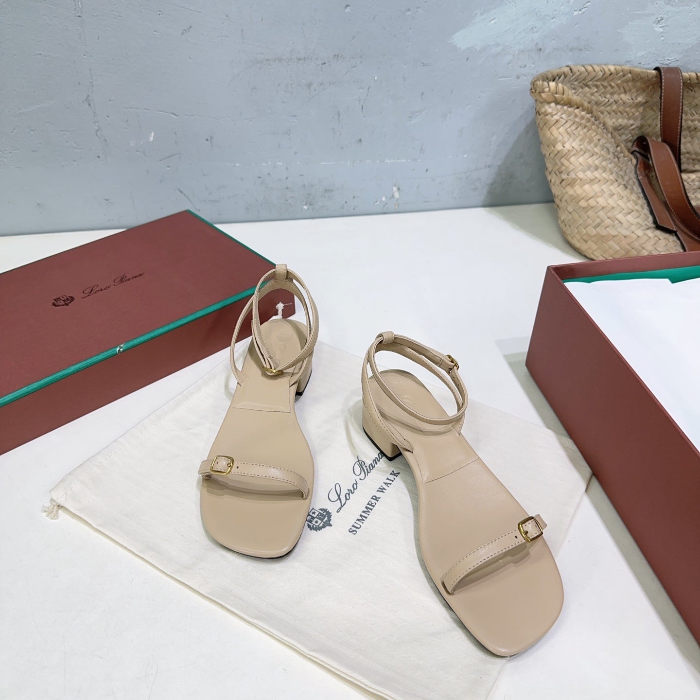 LP MINDIL SANDAL 25 IN BEIGE LAMBSKIN - 35