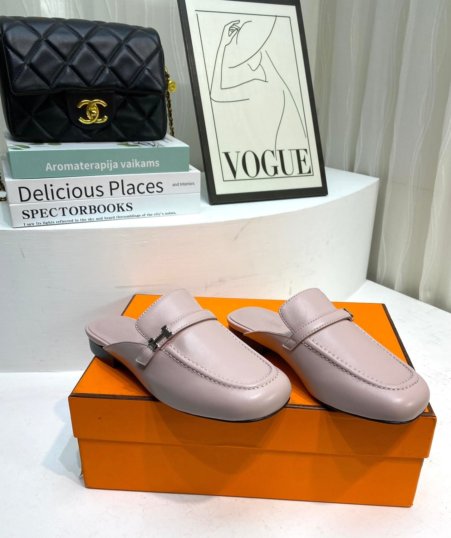 IENA MULE CREPE CALFSKIN - 35