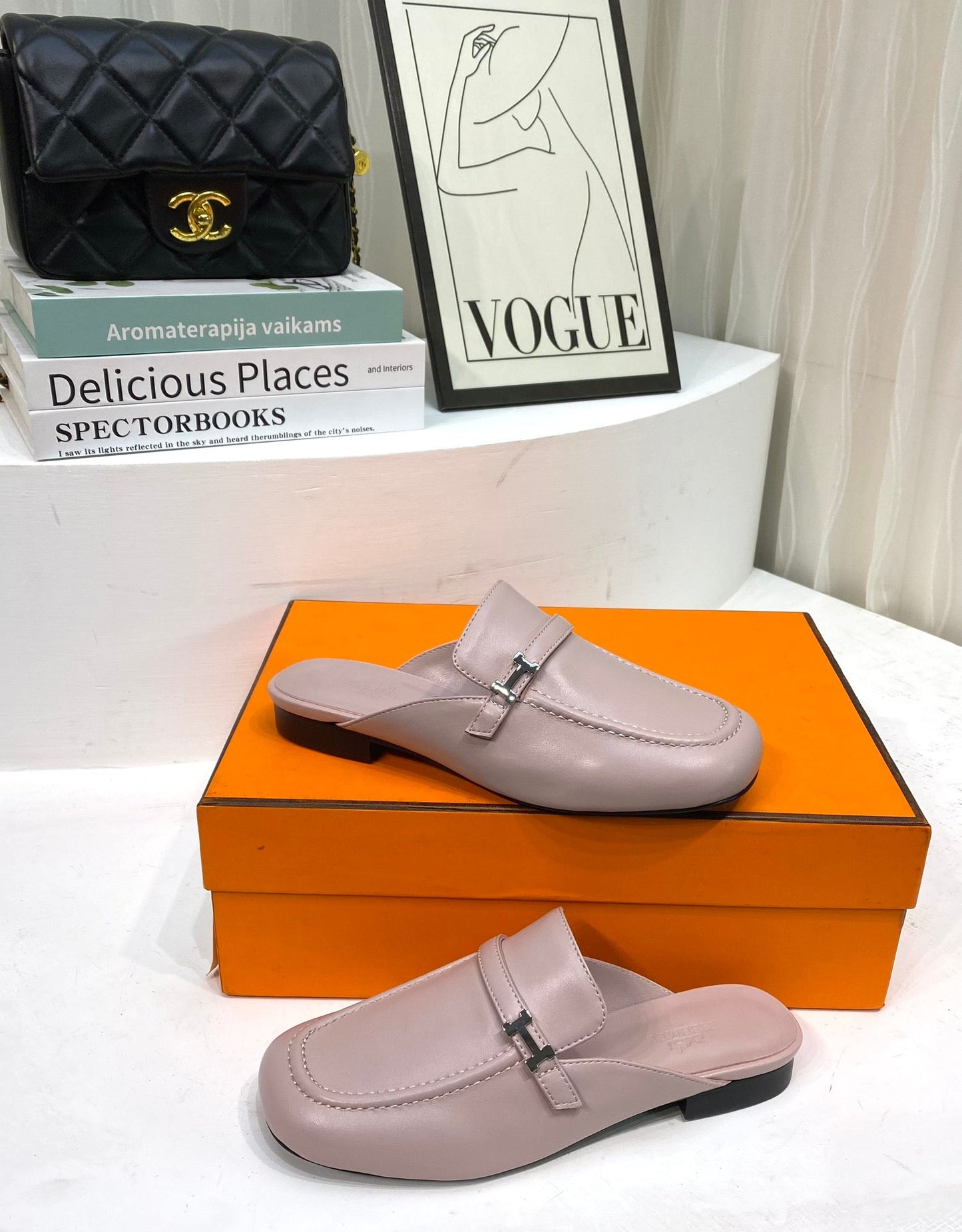 IENA MULE CREPE CALFSKIN - 35