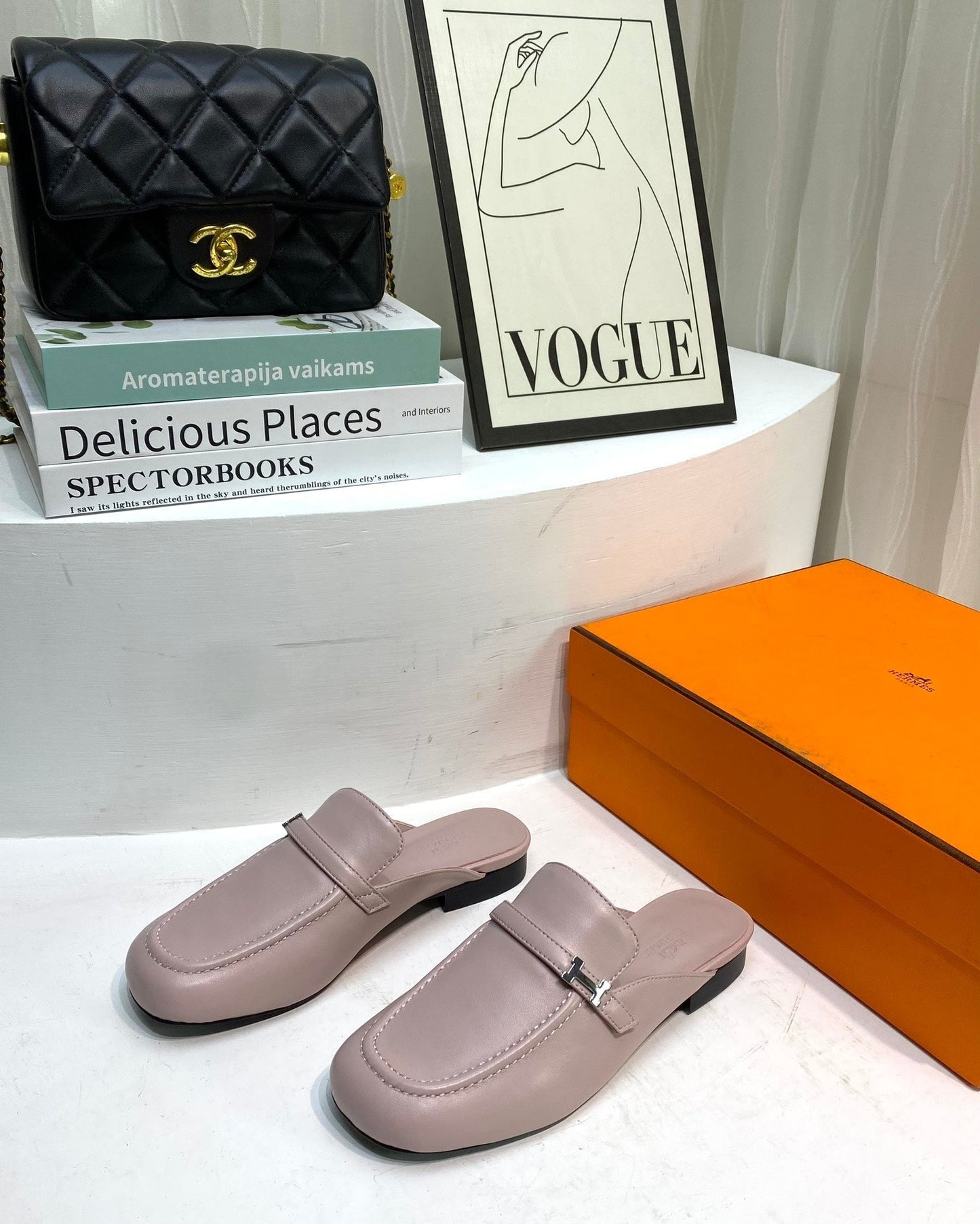 IENA MULE CREPE CALFSKIN - 35