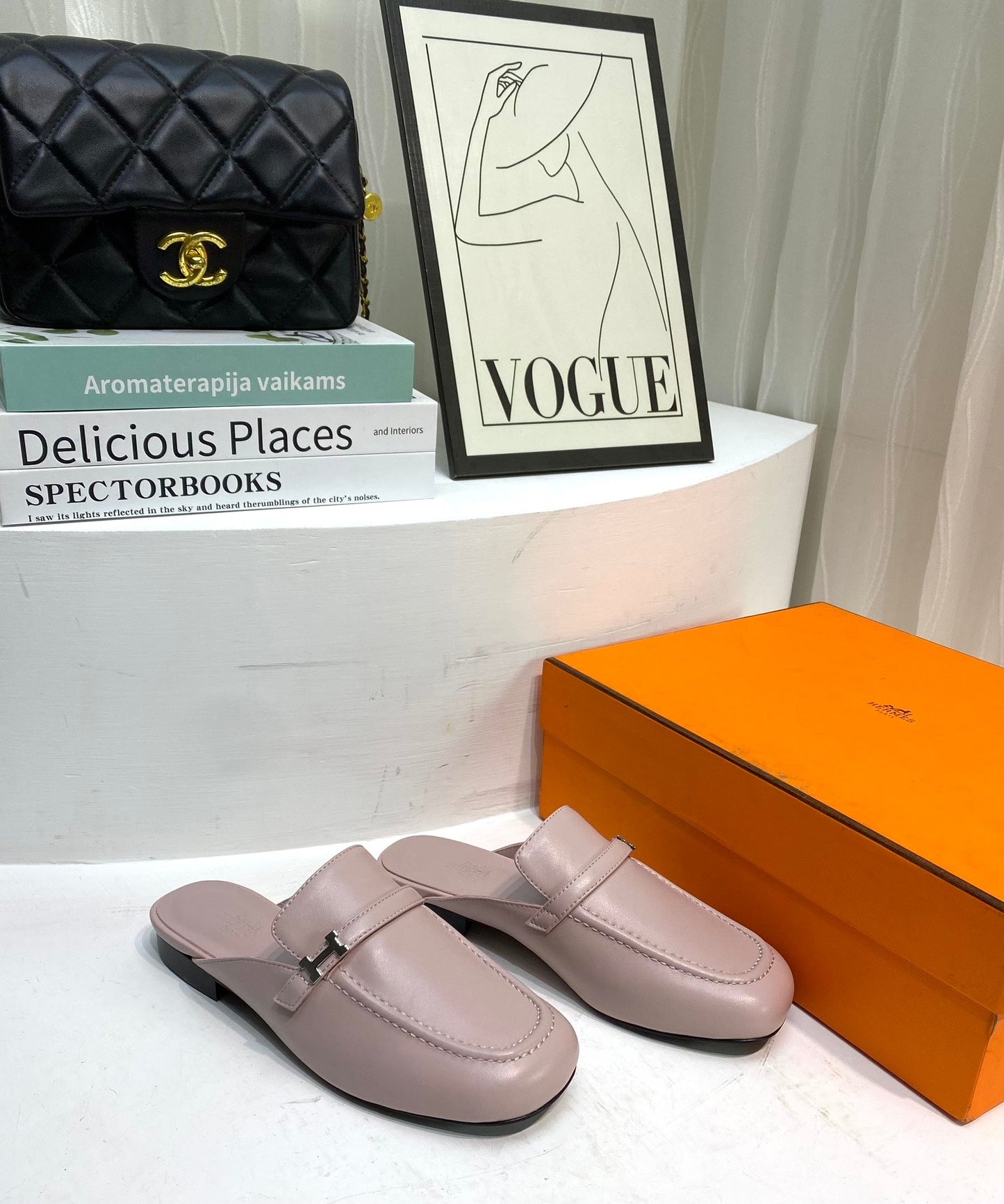 IENA MULE CREPE CALFSKIN - 35