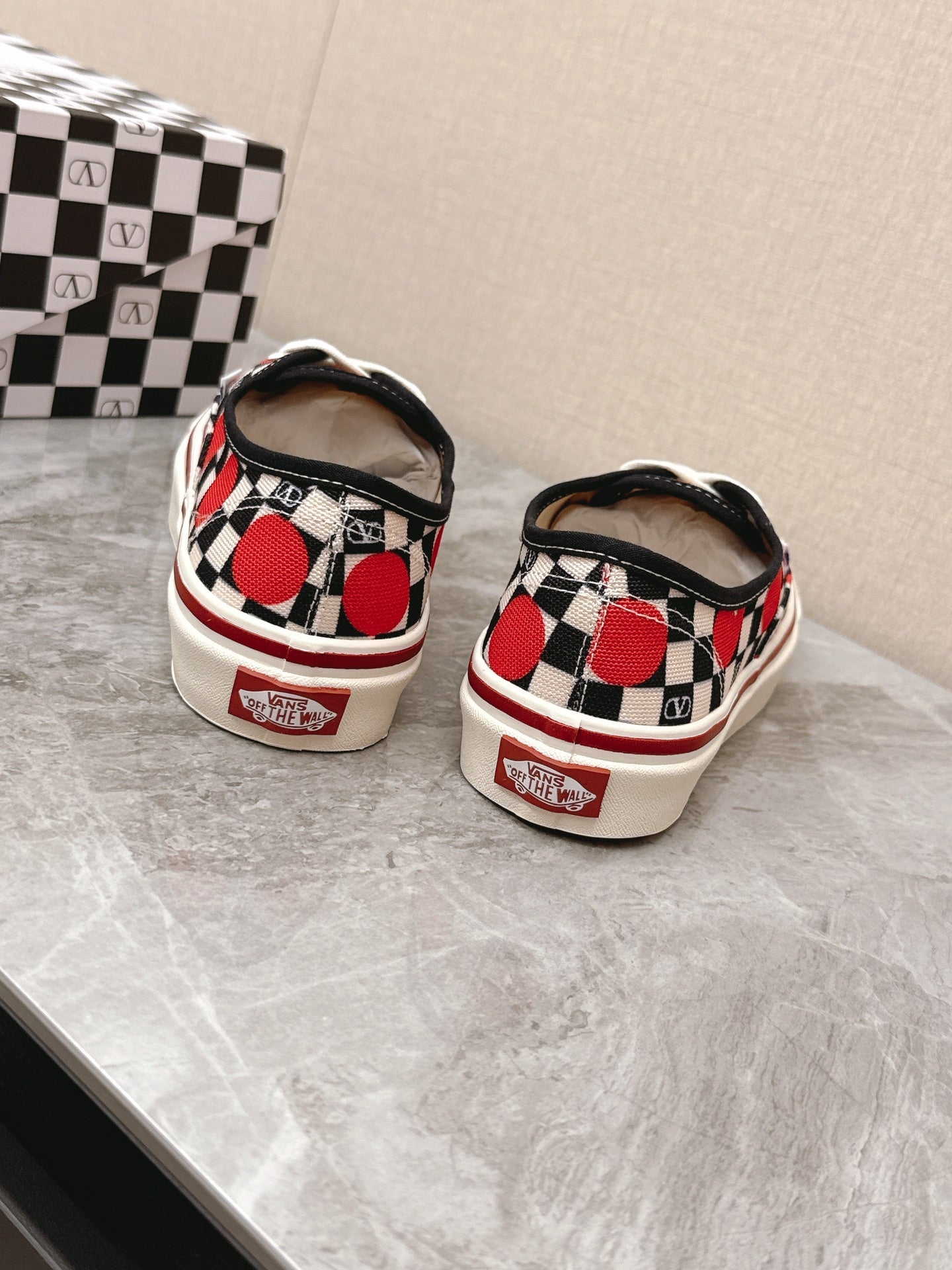 VALENTINO 25S GARAVANI X VANS SNEAKERS IN MULTICOLOR CANVAS - 35