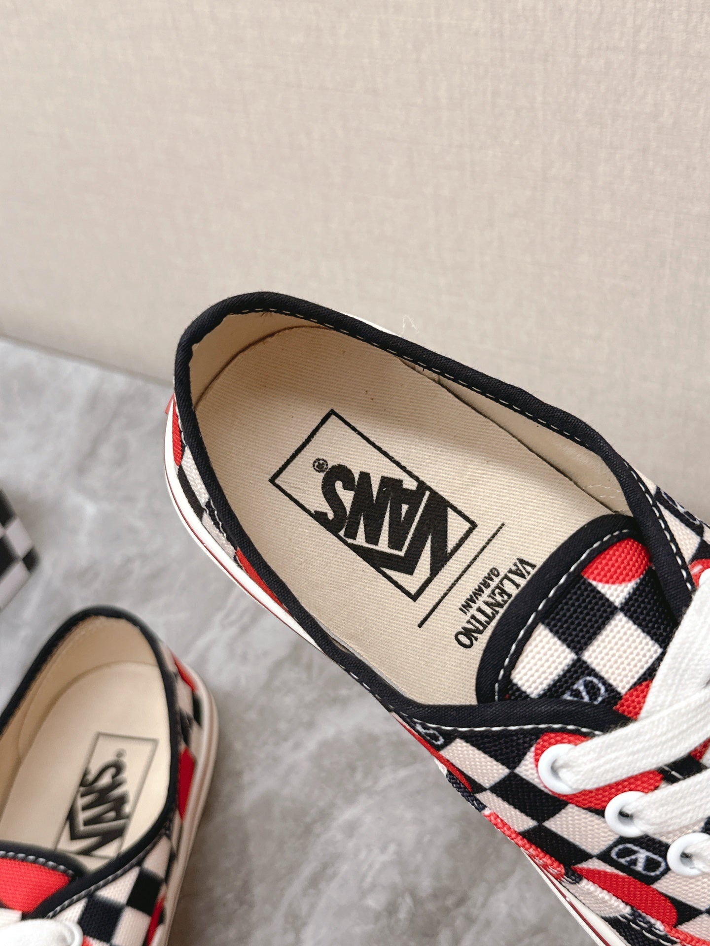 VALENTINO 25S GARAVANI X VANS SNEAKERS IN MULTICOLOR CANVAS - 35