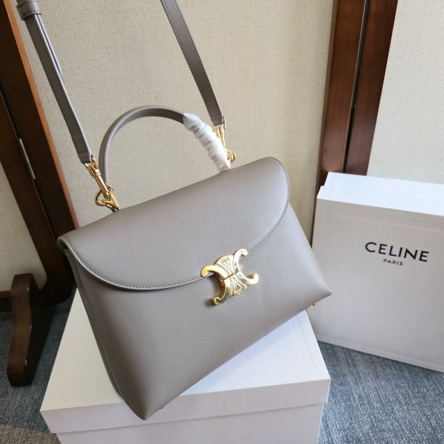 NINO TEEN MEDIUM 25 BAG IN GREY CALFSKIN