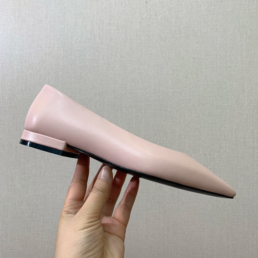 LP REBECCA BALLERINAS PASTEL PINK CALFSKIN - 35