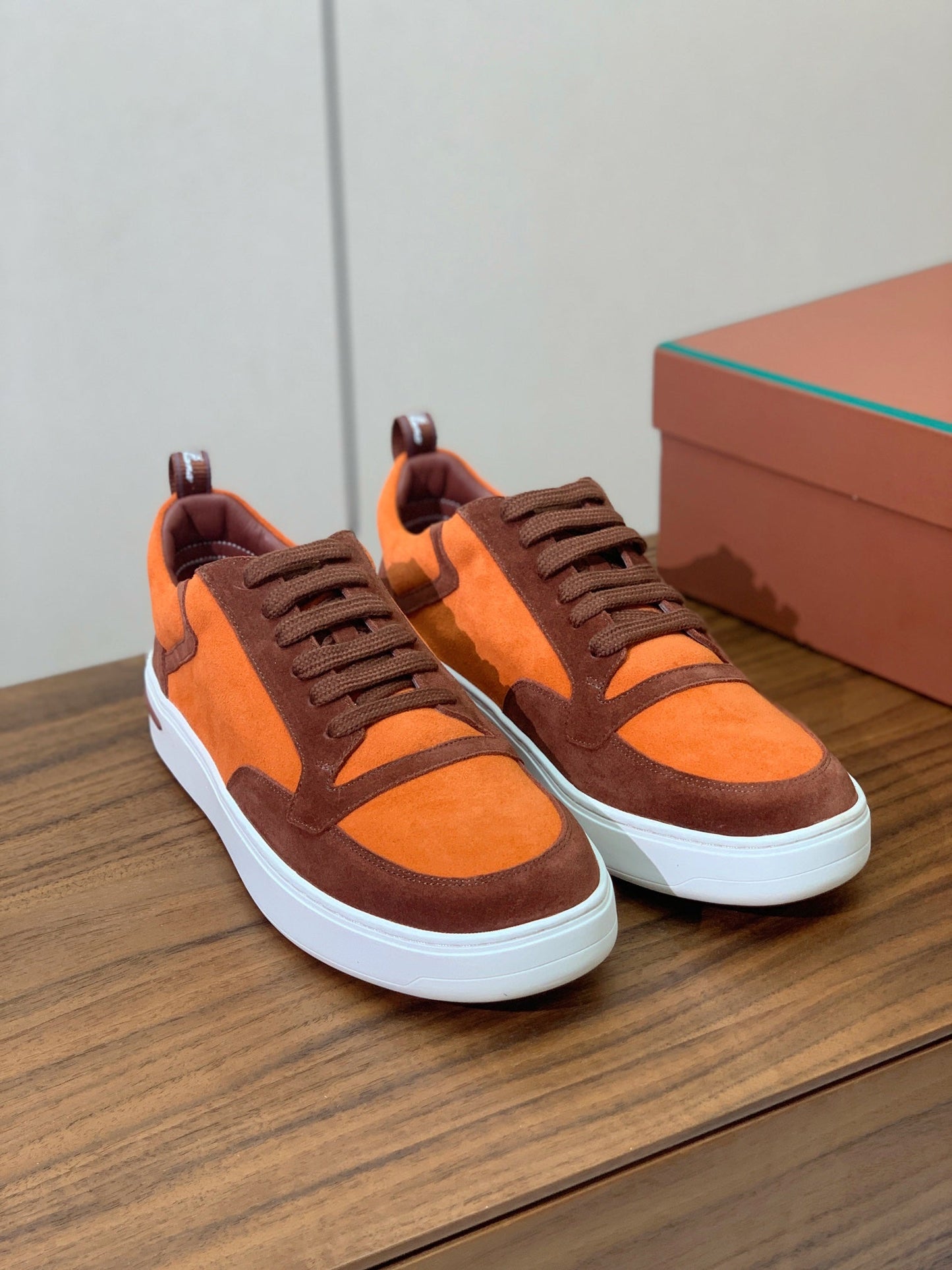 LP NEWPORT WALK SNEAKERS ORANGE SUEDE - 35