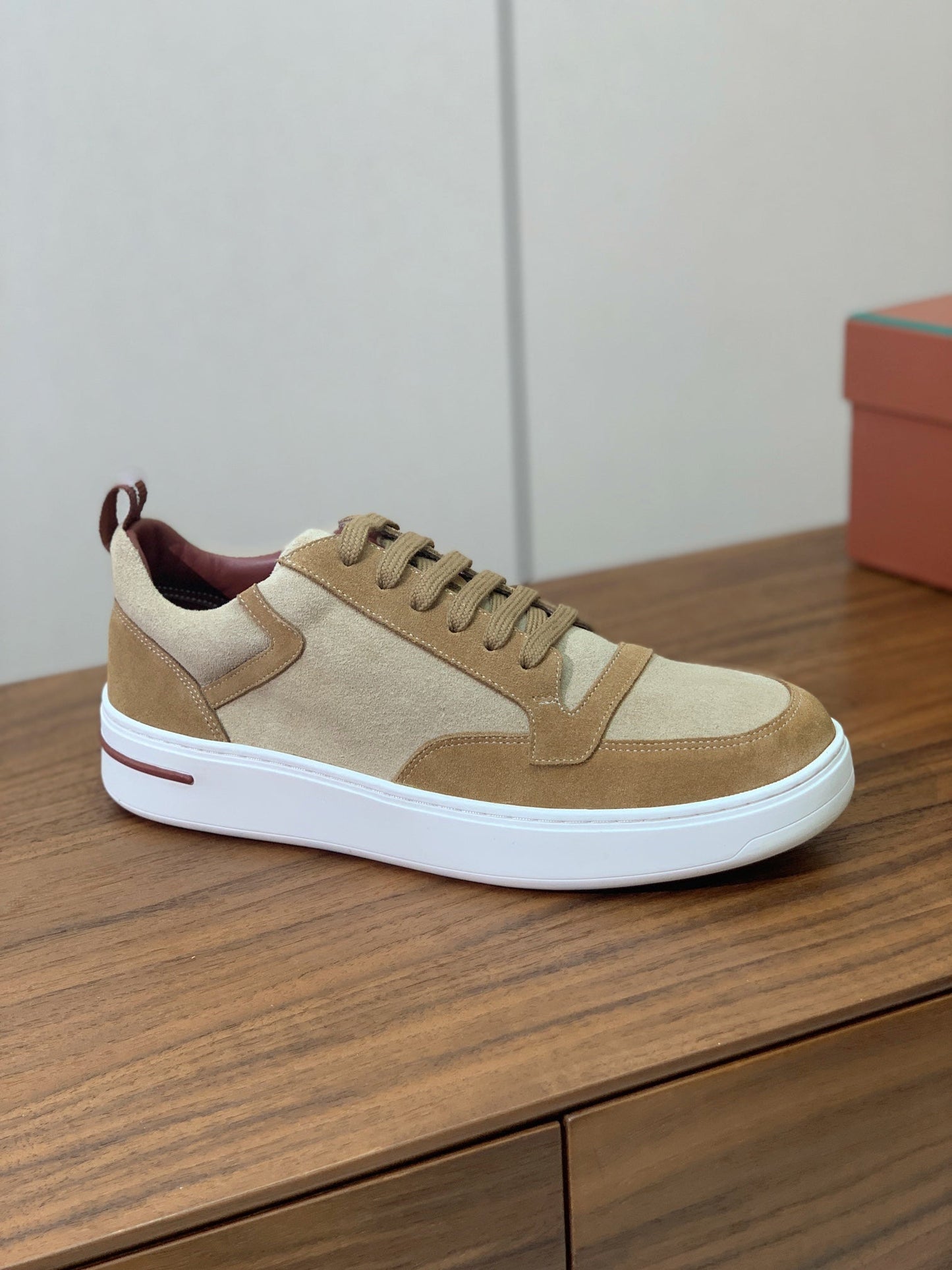 LP NEWPORT WALK SNEAKERS LIGHT BROWN SUEDE - 35