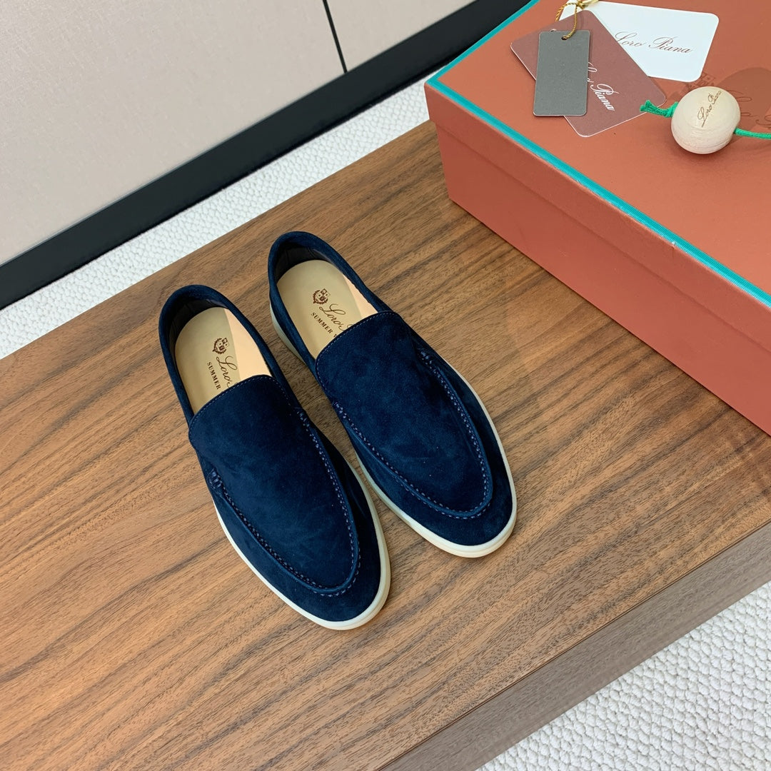 LP SUEDE SUMMER WALK LOAFERS NAVY BLUE - 34