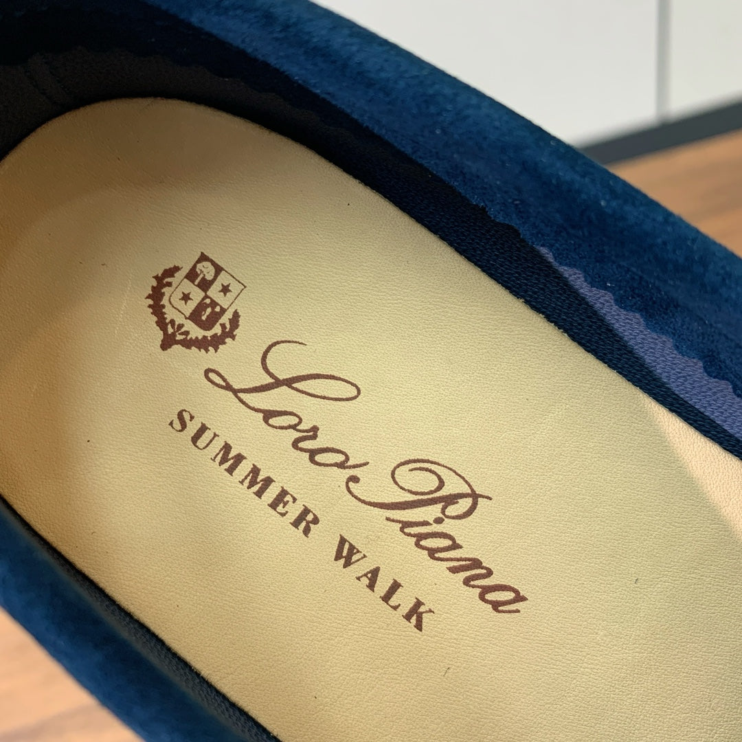 LP SUEDE SUMMER WALK LOAFERS NAVY BLUE - 34