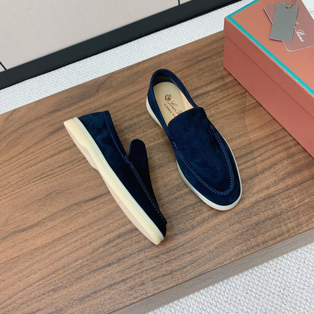 LP SUEDE SUMMER WALK LOAFERS NAVY BLUE - 34