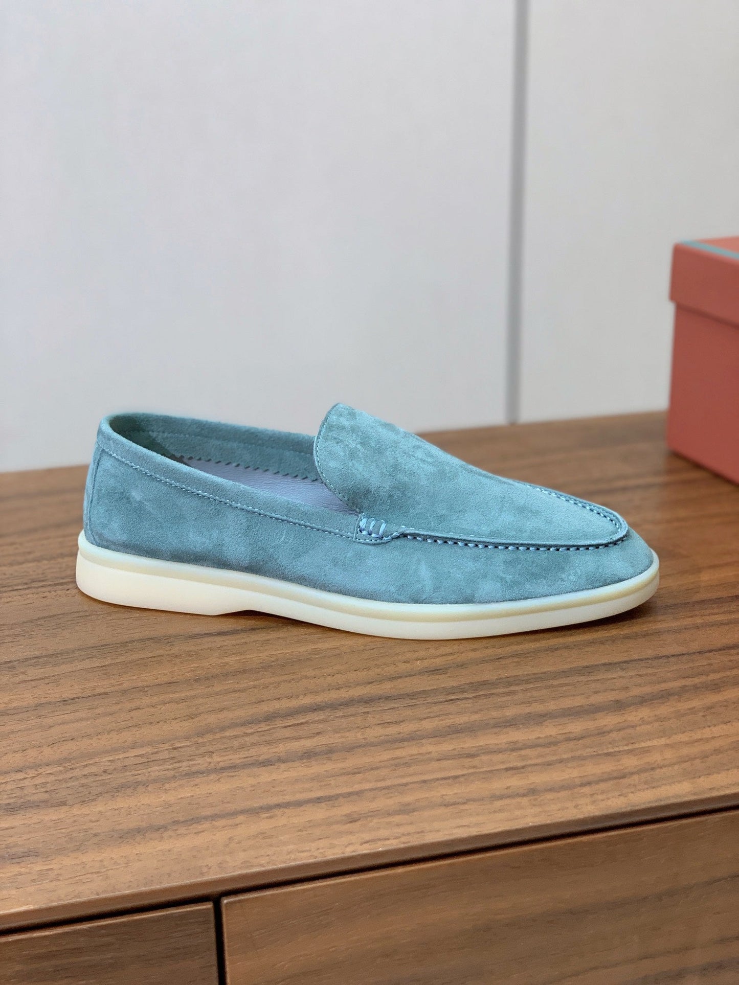 LP LOAFERS 25S IN SKY BLUE SUEDE - 34