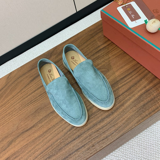 LP LOAFERS 25S IN SKY BLUE SUEDE - 34
