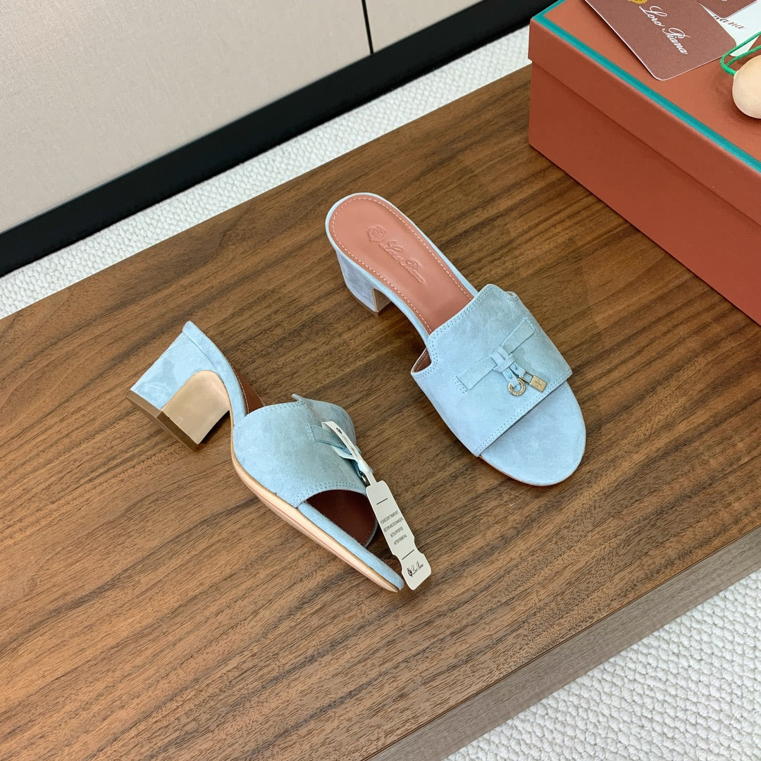 LP HIGH HEELS 25S IN SKY BLUE SUEDE - 35