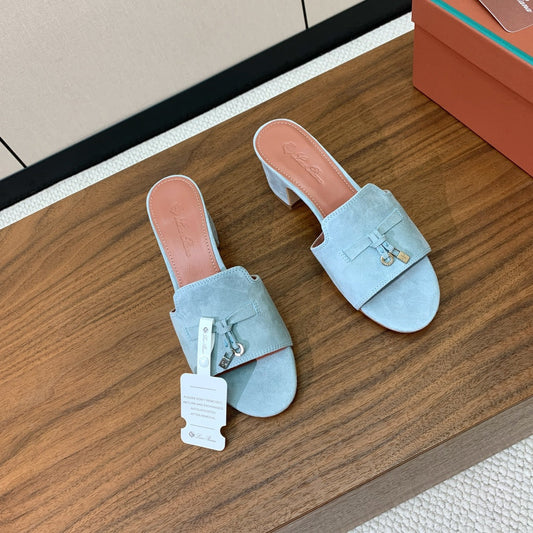 LP HIGH HEELS 25S IN SKY BLUE SUEDE - 35