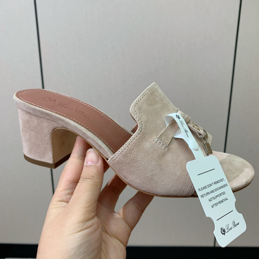 LP HIGH HEELS 25S IN LIGHT BEIGE SUEDE - 35