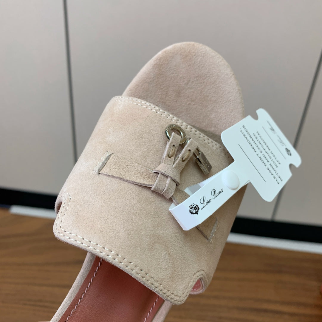 LP HIGH HEELS 25S IN LIGHT BEIGE SUEDE - 35