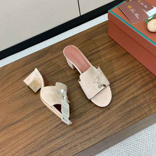 LP HIGH HEELS 25S IN LIGHT BEIGE SUEDE - 35