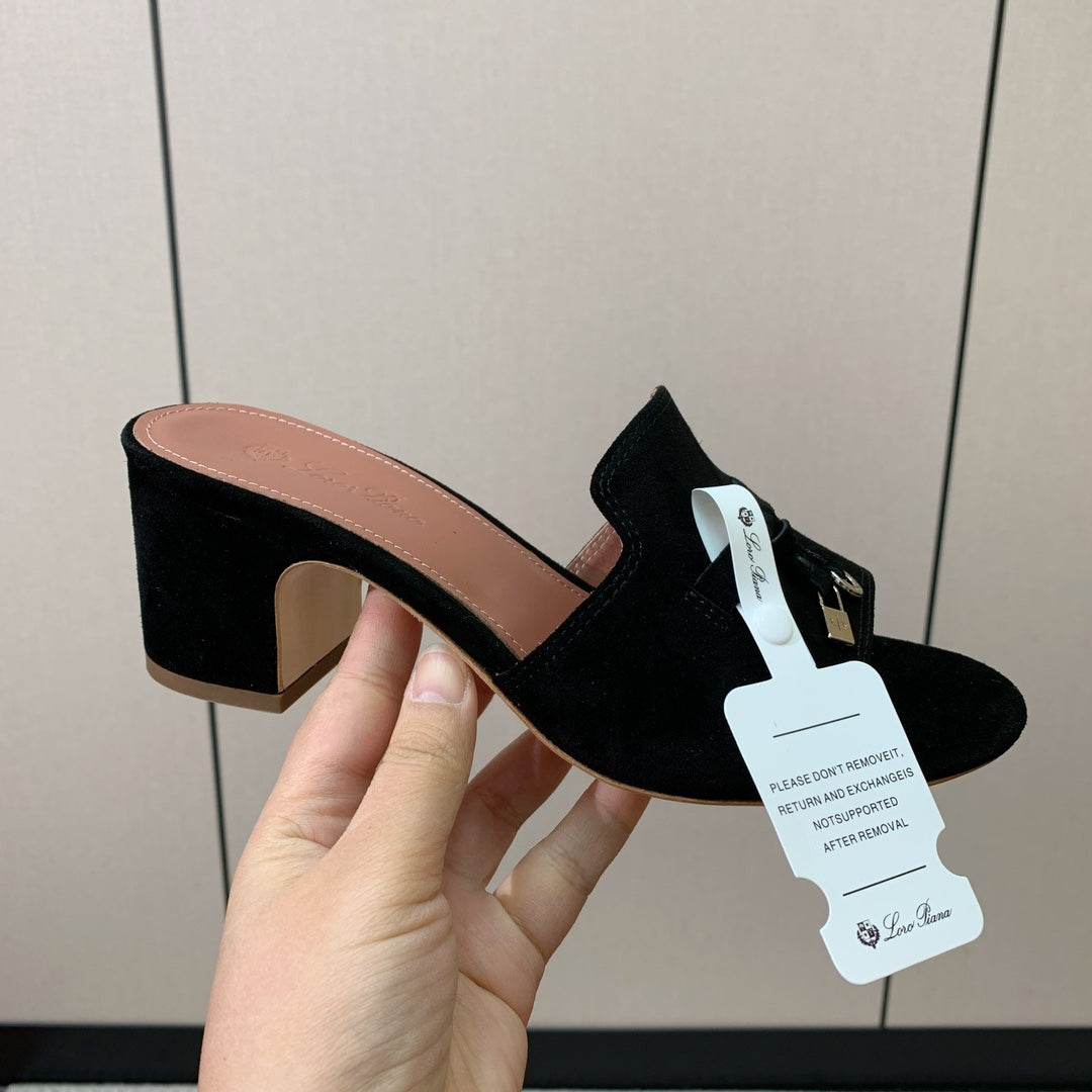 LP HIGH HEELS 25S IN BLACK SUEDE - 35