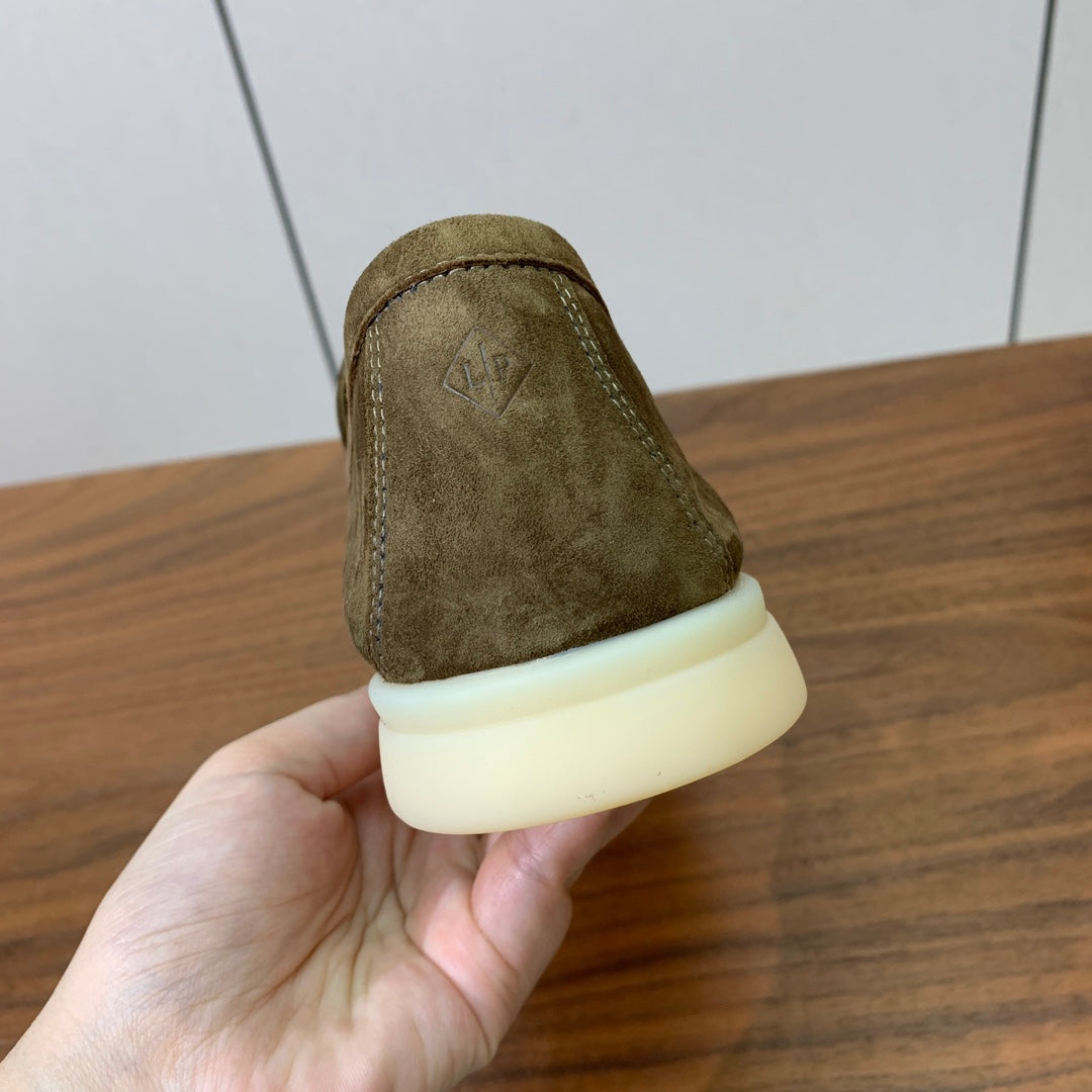 LP LOAFERS 25S IN OLIVE BROWN SUEDE - 34