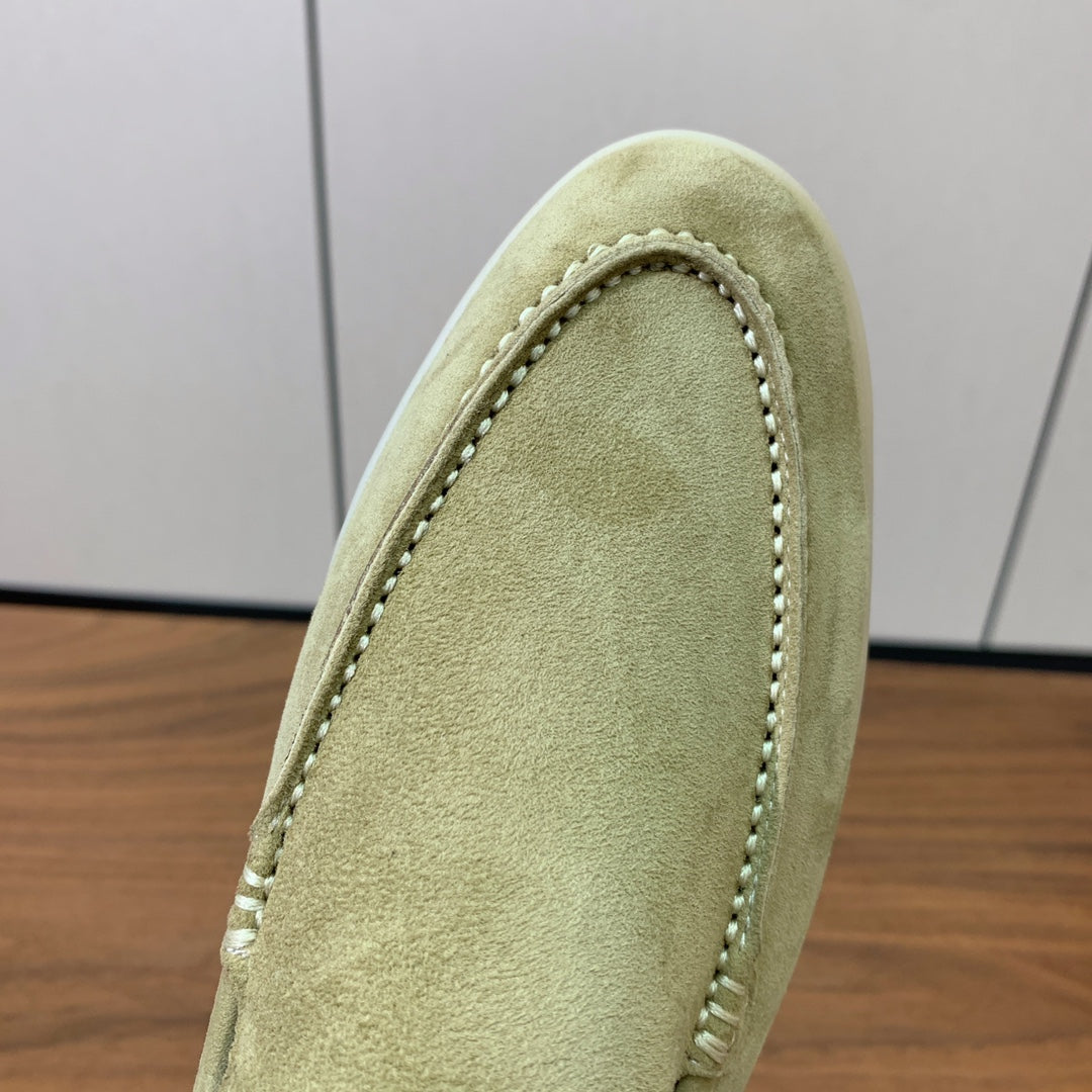 LP LOAFERS 25S IN OLIVE GRAY SUEDE - 34