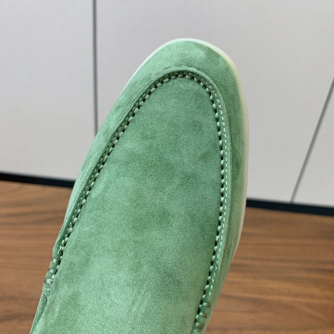 LP LOAFERS 25S IN LIGHT GREEN SUEDE - 34