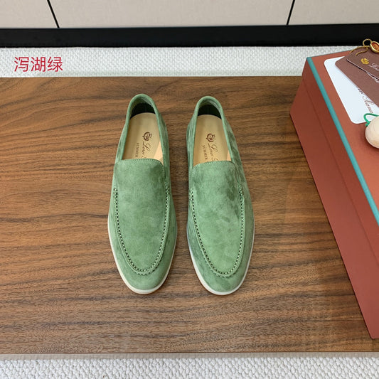 LP LOAFERS 25S IN LIGHT GREEN SUEDE - 34