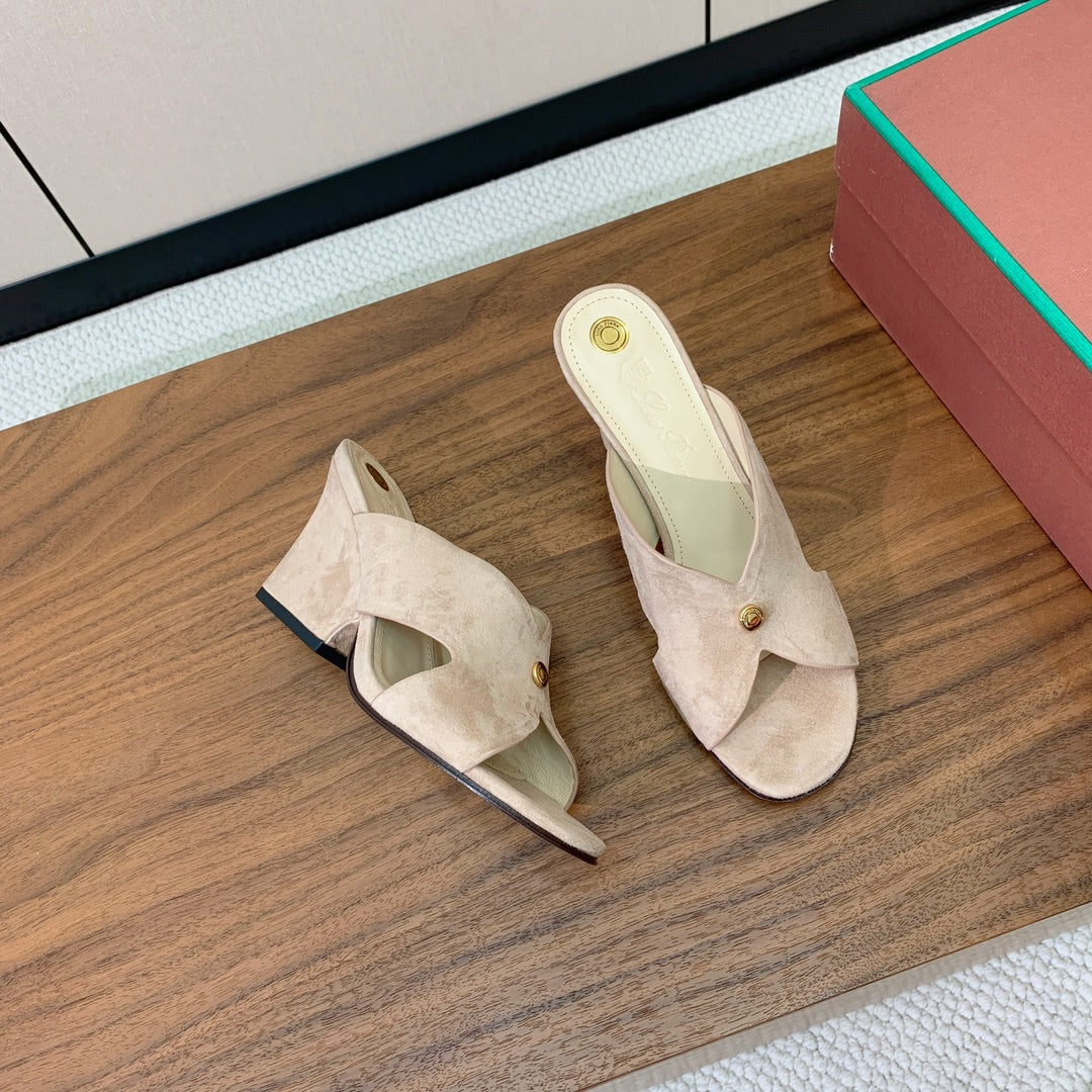 HIGH HEELS 85 MM IN LIGHT PINK SUEDE - 35