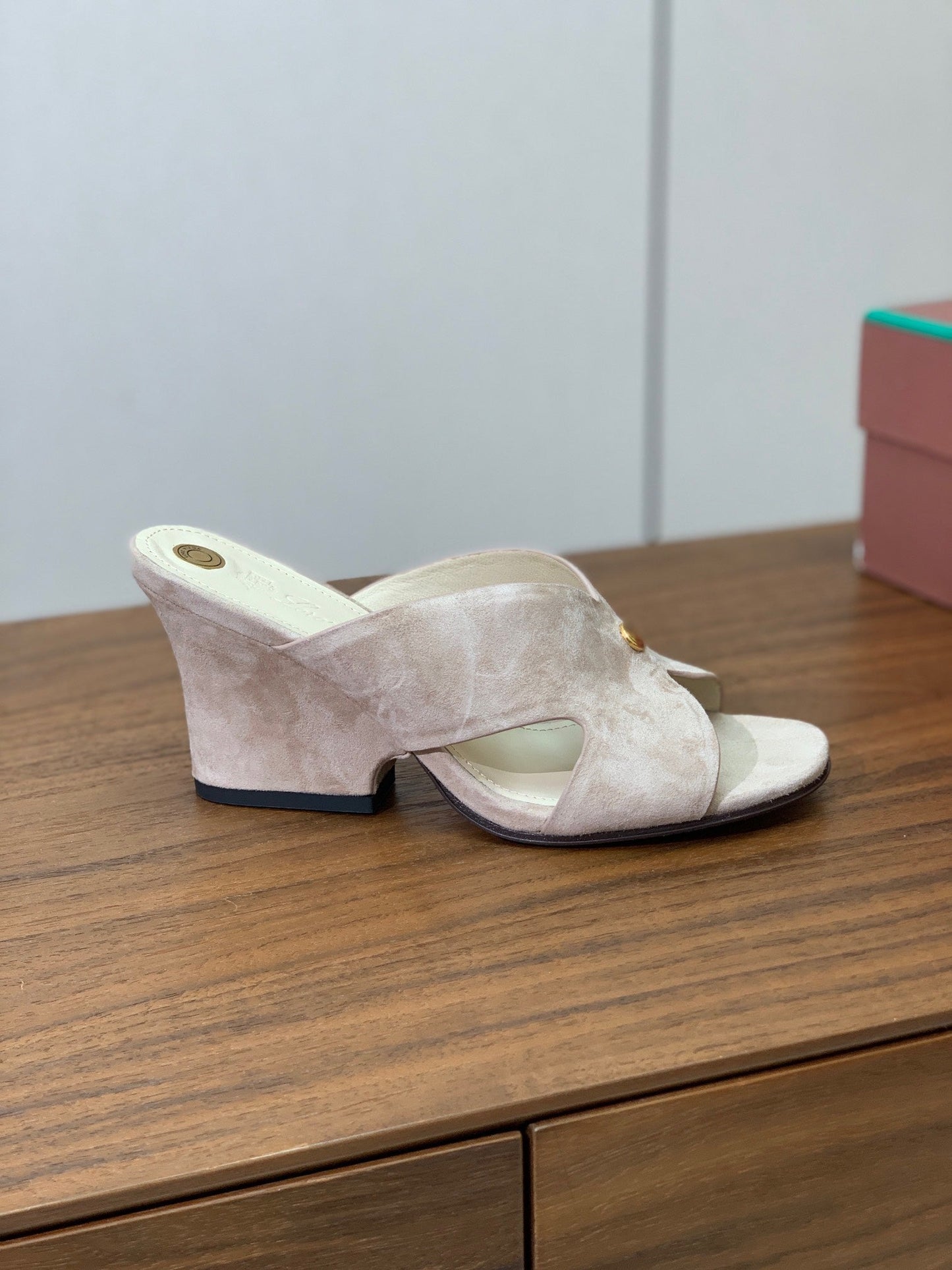 HIGH HEELS 85 MM IN LIGHT PINK SUEDE - 35