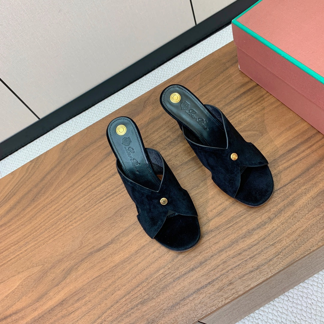 HIGH HEELS 85 MM IN BLACK SUEDE - 35