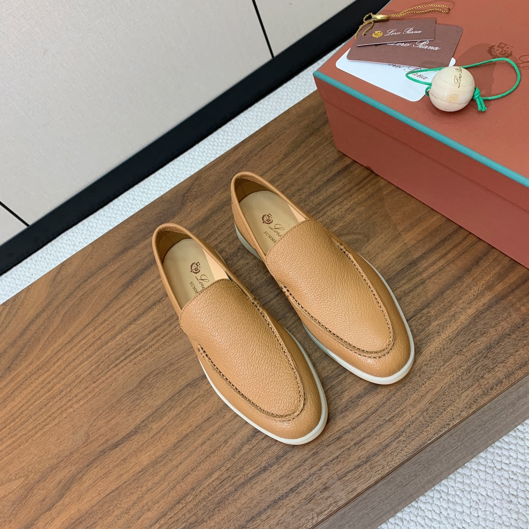 LP LOAFERS 25S IN BROWN LAMBSKIN - 34