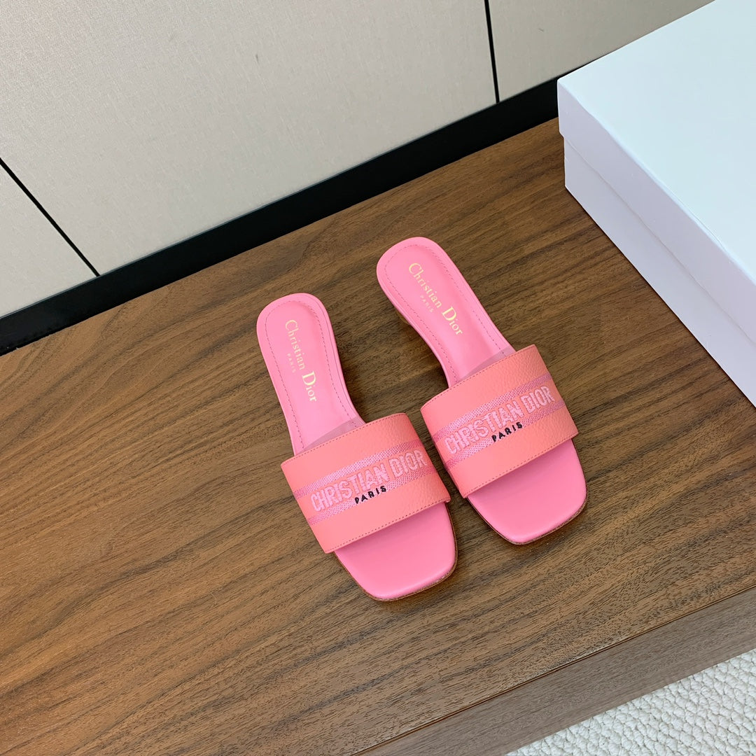 DIOR 25S HIGH-HEEL SANDALS 40 MM IN PINK CALFSKIN - 34