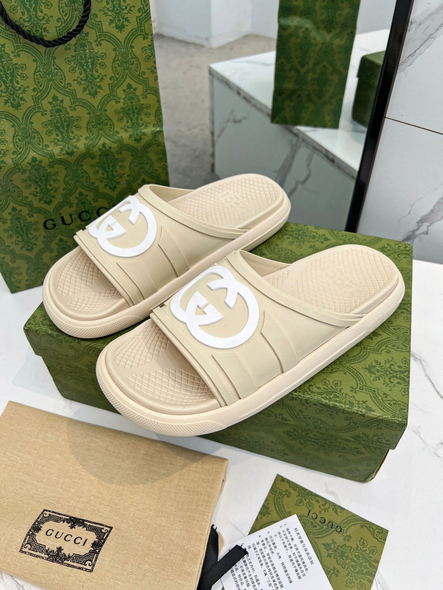 PLATFORM SLIPPERS IN SAND BROWN IMPORTED TPU - 35