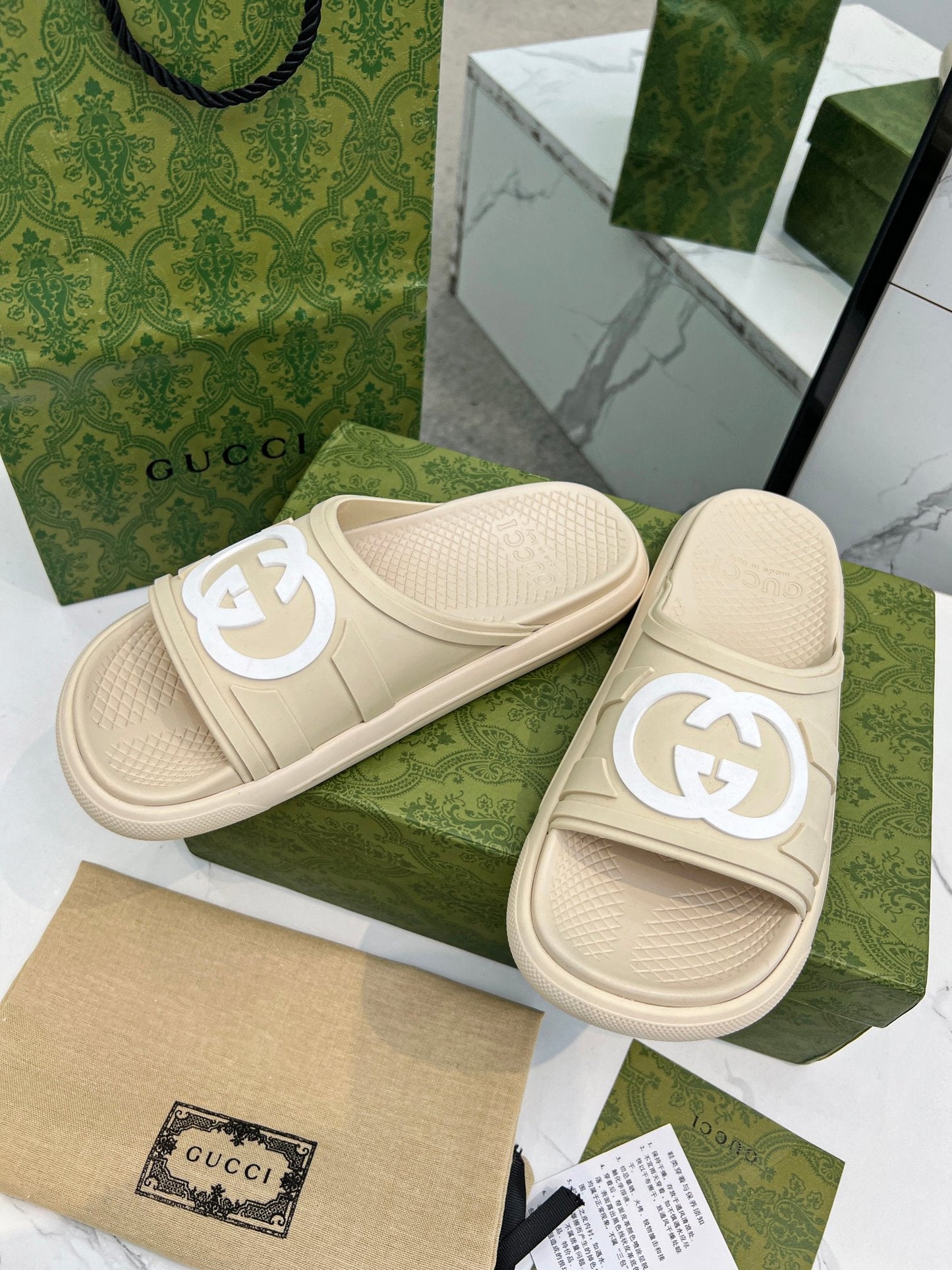 PLATFORM SLIPPERS IN SAND BROWN IMPORTED TPU - 35