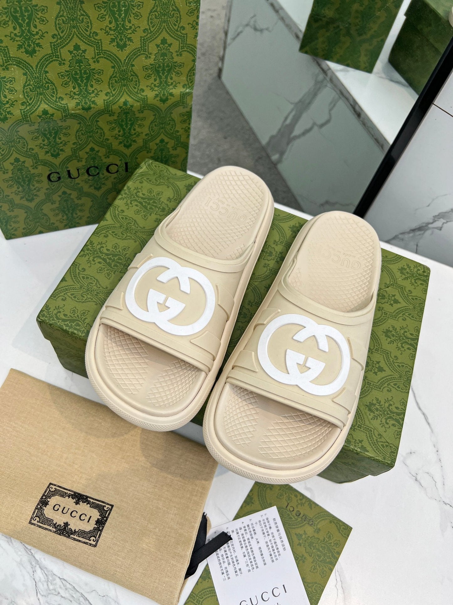 PLATFORM SLIPPERS IN SAND BROWN IMPORTED TPU - 35