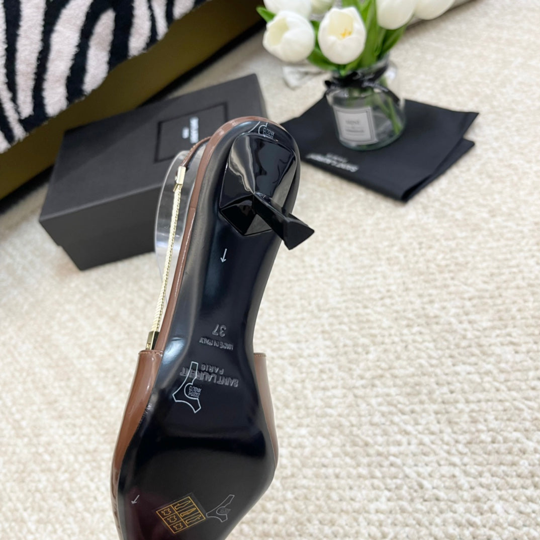 SL BLAKE SLINGBACK PUMPS CARAMEL CALFSKIN - 35 / 6.5 CM