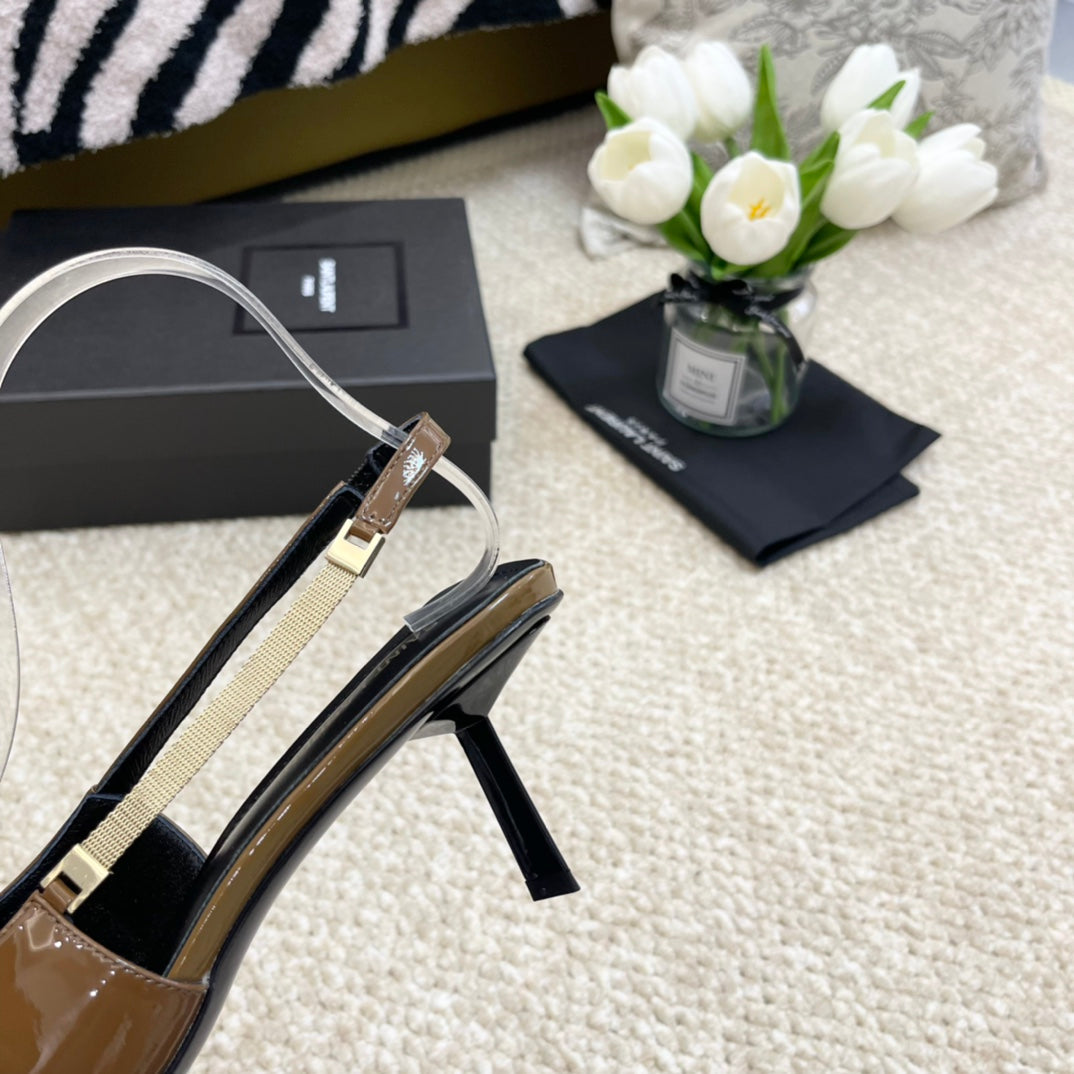 SL BLAKE SLINGBACK PUMPS CAMEL CALFSKIN - 35 / 6.5 CM