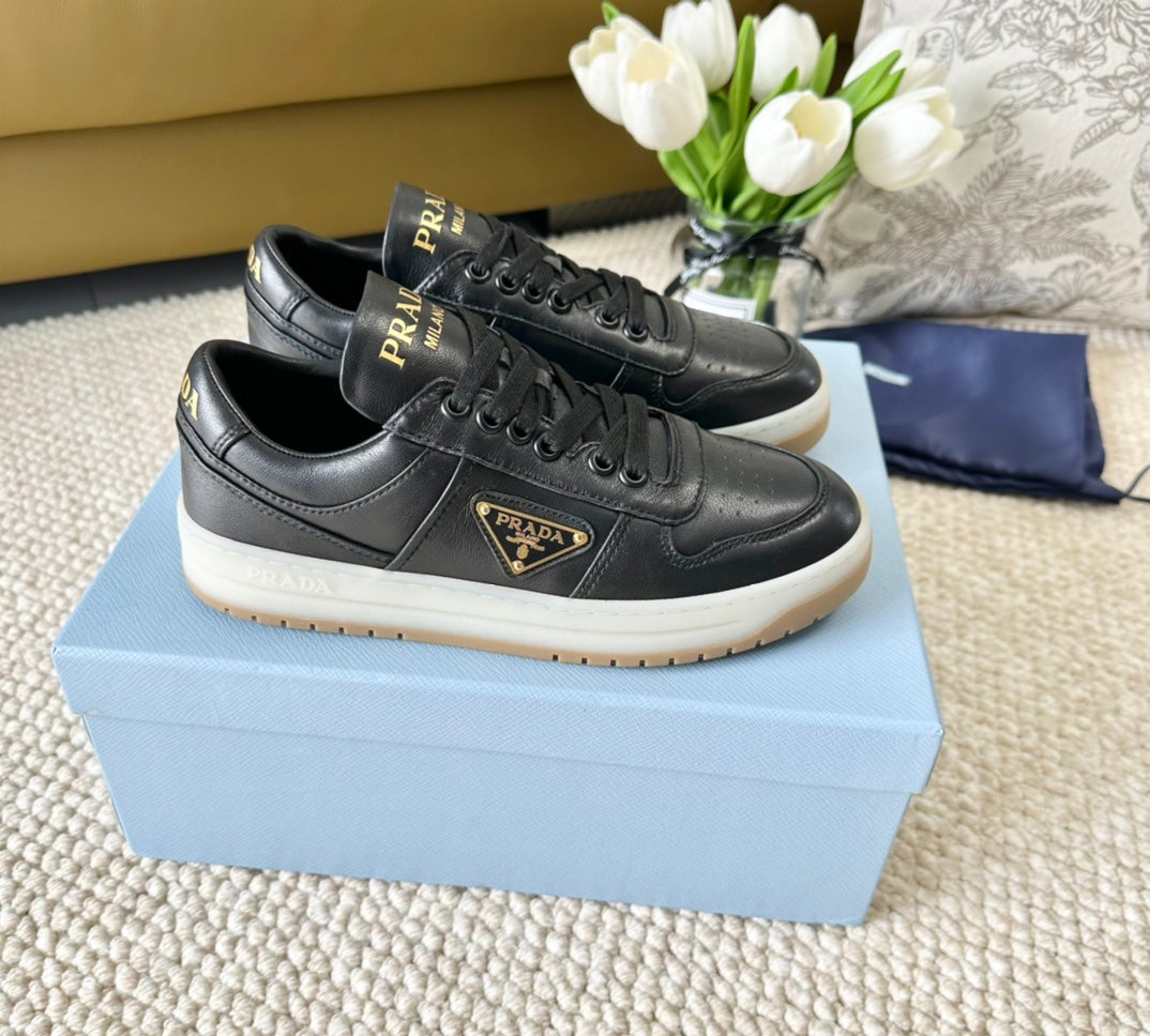 PRA DOWNTOWN NAPPA SNEAKERS BLACK CALFSKIN - 34