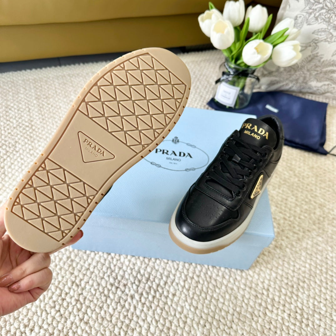 PRA DOWNTOWN NAPPA SNEAKERS BLACK CALFSKIN - 34