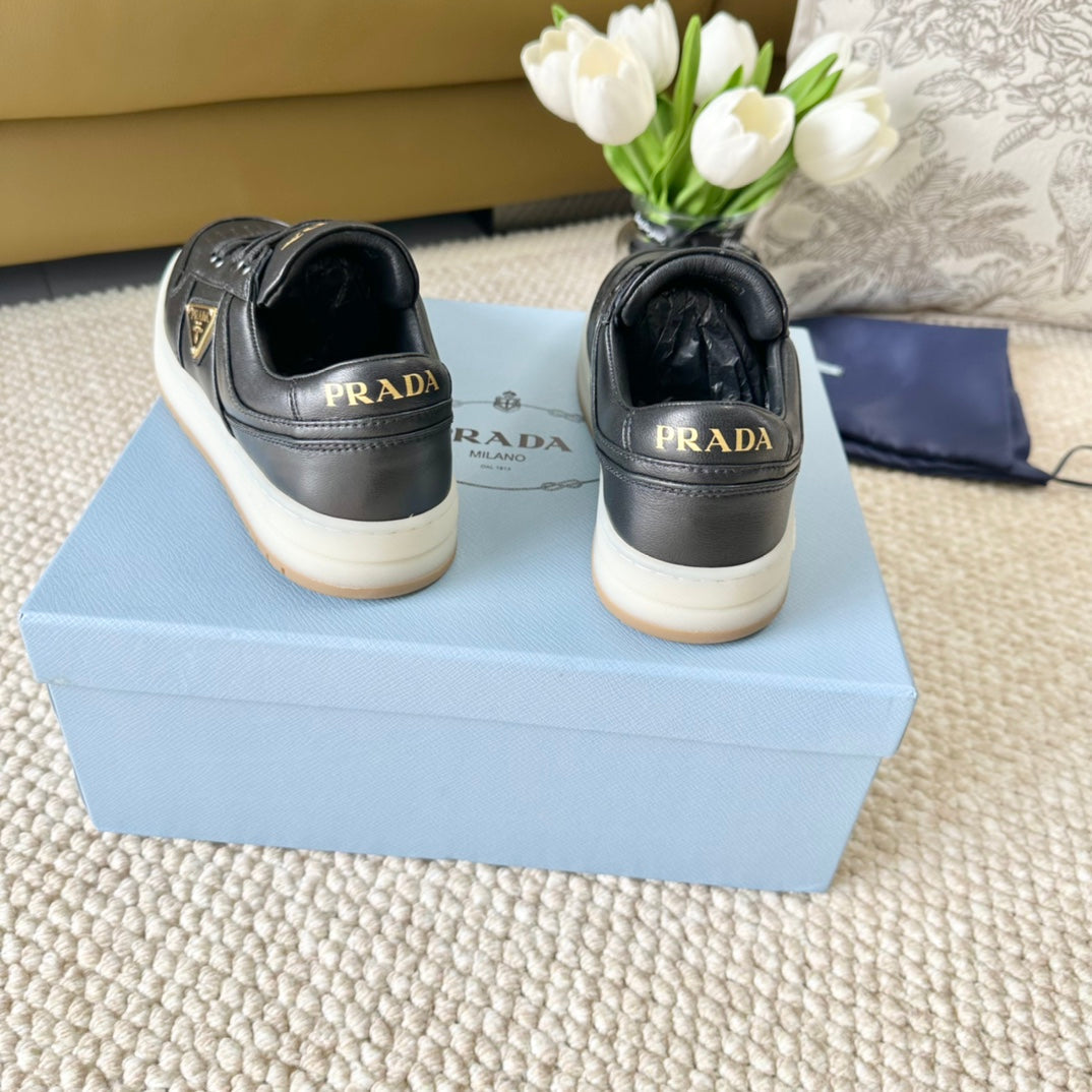 PRA DOWNTOWN NAPPA SNEAKERS BLACK CALFSKIN - 34