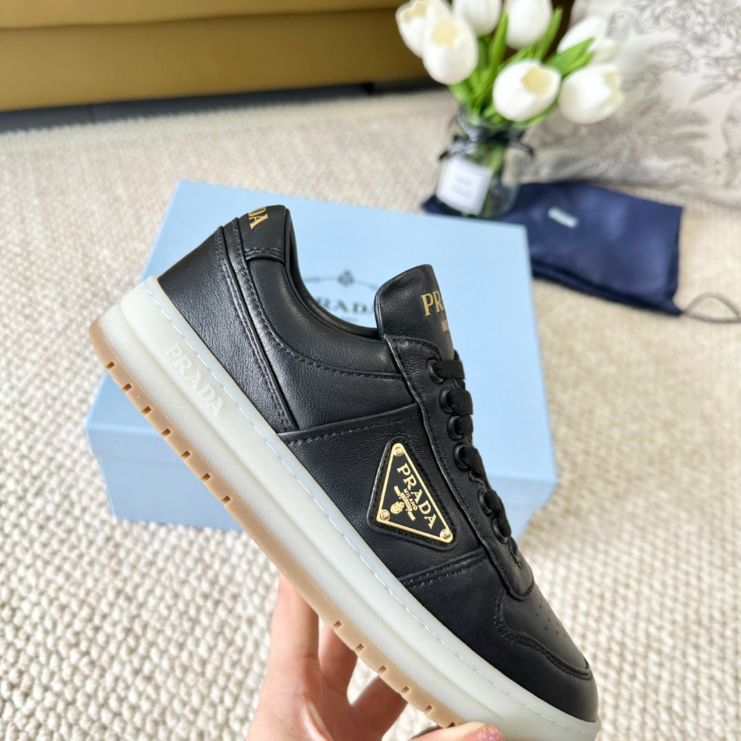 PRA DOWNTOWN NAPPA SNEAKERS BLACK CALFSKIN - 34