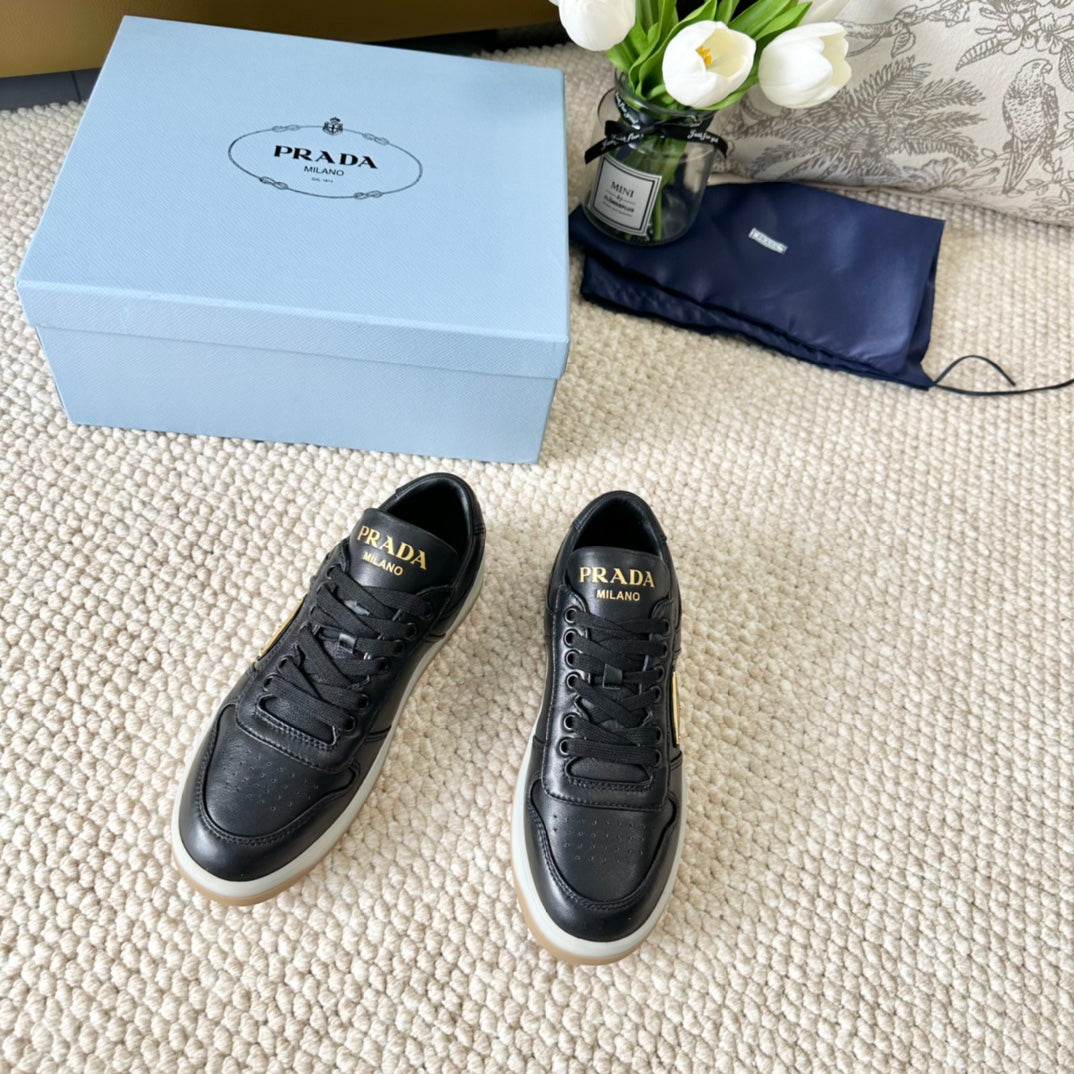 PRA DOWNTOWN NAPPA SNEAKERS BLACK CALFSKIN - 34