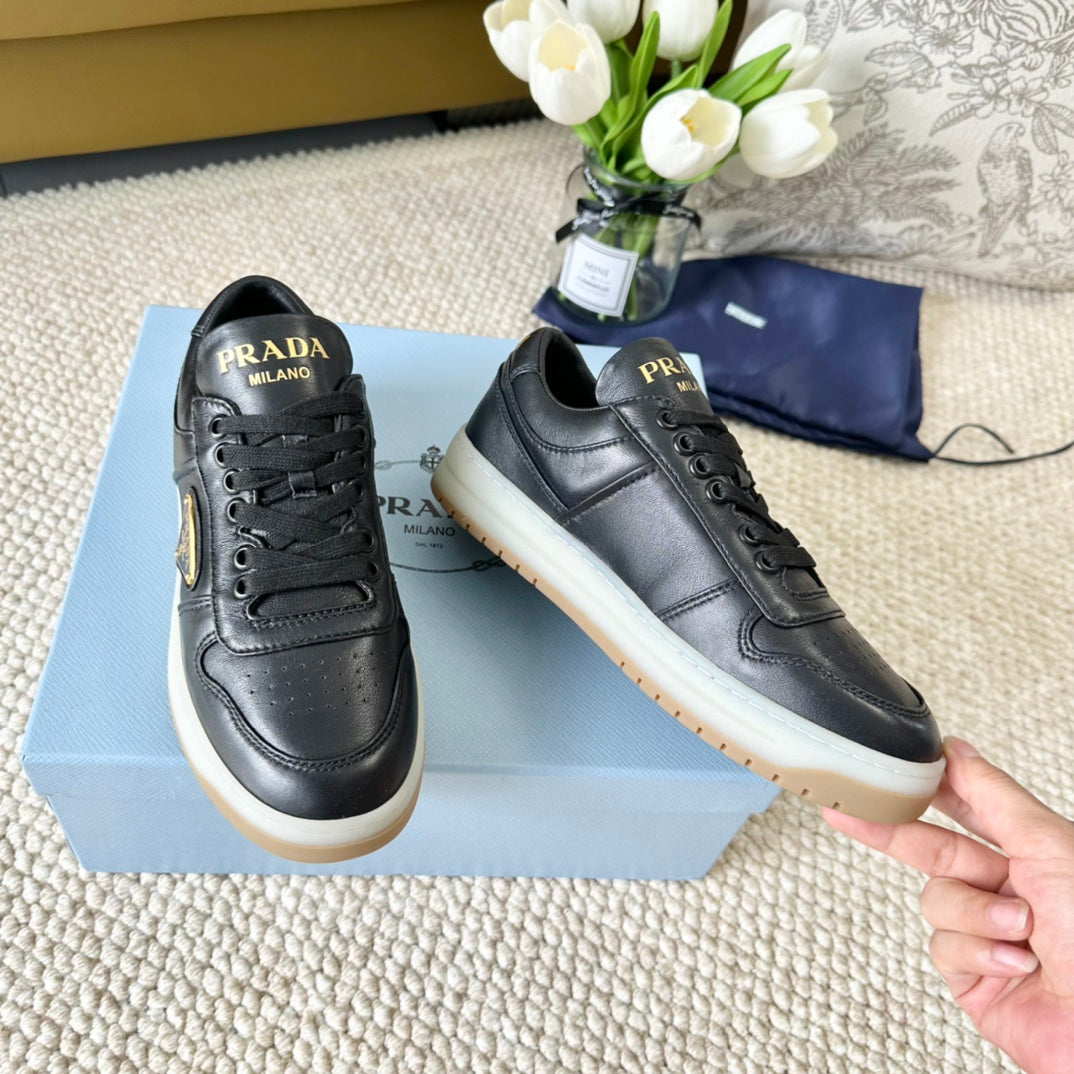 PRA DOWNTOWN NAPPA SNEAKERS BLACK CALFSKIN - 34