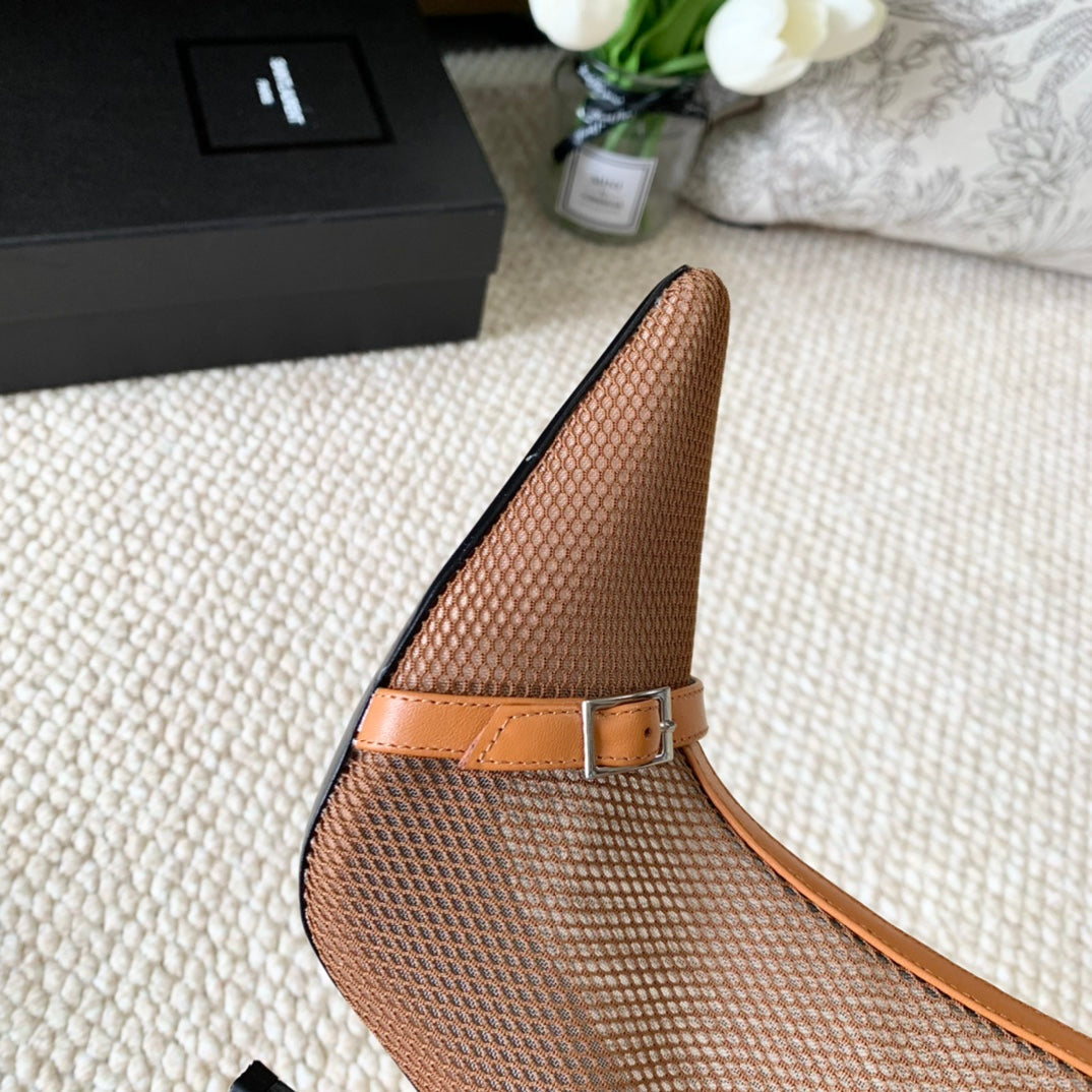 SL OXALIS BOOTIES IN TANGERINE MESH - 35
