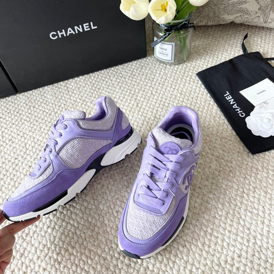 КРОСІВКИ CC З ТВІДУ ТА ЗАМШІ КОЛЬОРУ IRIS PURPLE - 35