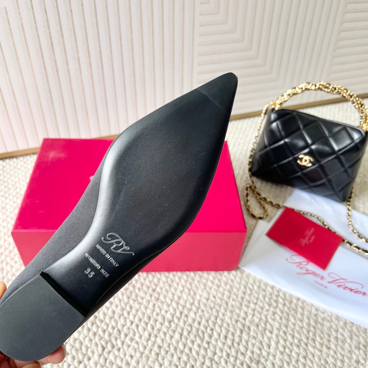 EFFLORESCENCE BALLERINAS IN BLACK SATIN - 35