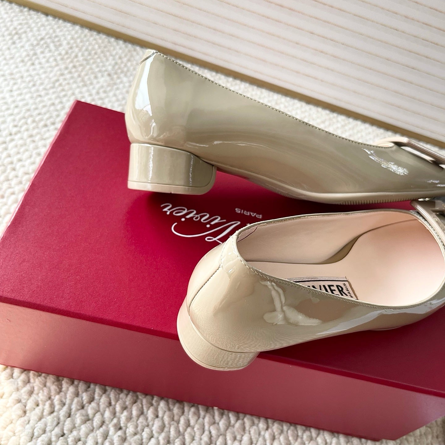 U LOOK BALLERINAS IN GURKHA GLOSSY CALFSKIN - 34