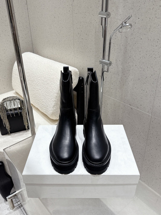 ЧЕРЕВИКИ НА ШНУРІВЦІ CELINE 26S НА ВИСОКОМУ ПІДБОРИ З ЧОРНОЇ ТЕЛЯЧОЇ ШКІРИ