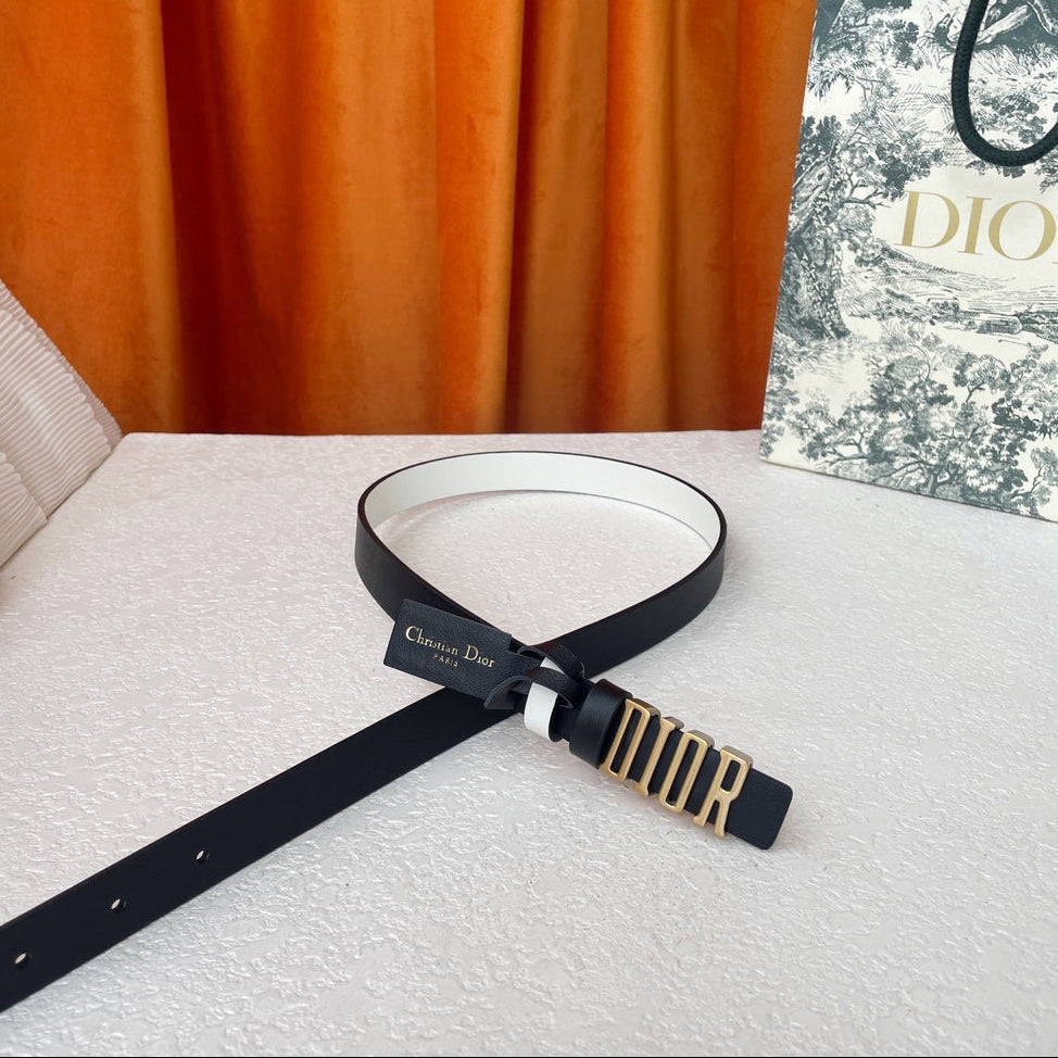DIOR 25S BELT 20 MM IN BLACK CALFSKIN 562038 - 30