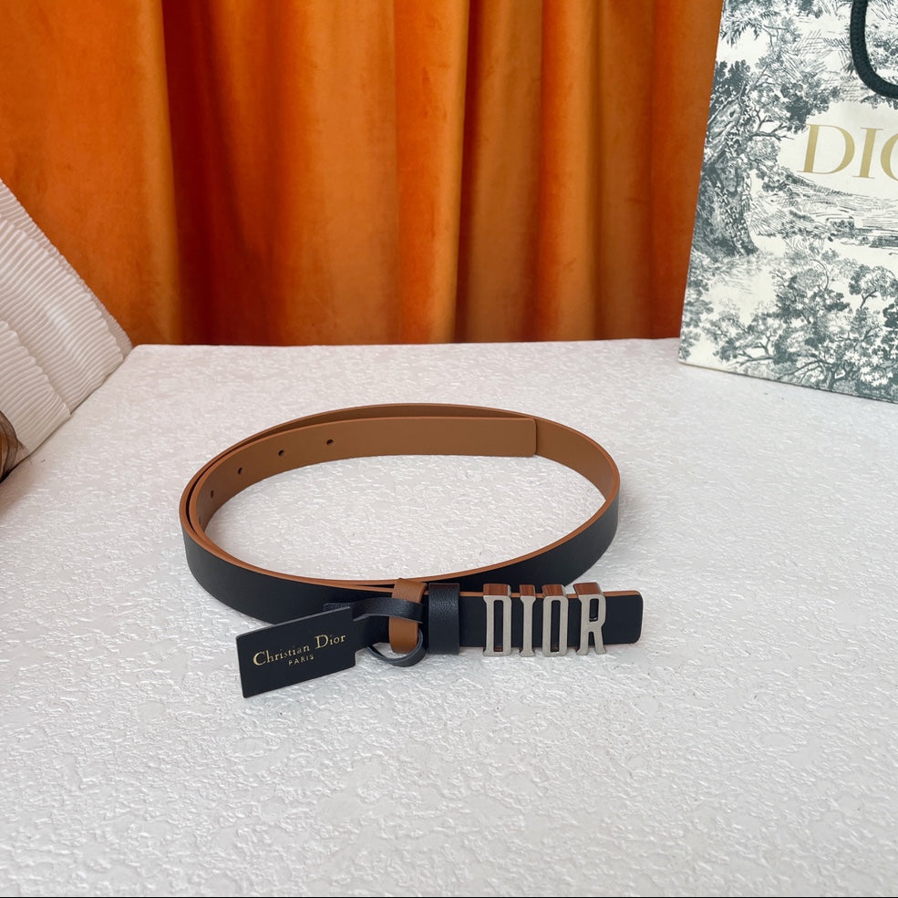 DIOR 25S BELT 20 MM IN BLACK CALFSKIN 562036 - 30